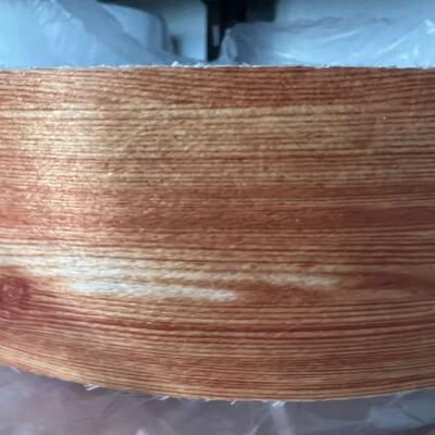 40gsm wood grain polyester surface tissue for FRP fiberglass reinforcement,  red wood grain decorative pattern for the requests on profile surface and outlook